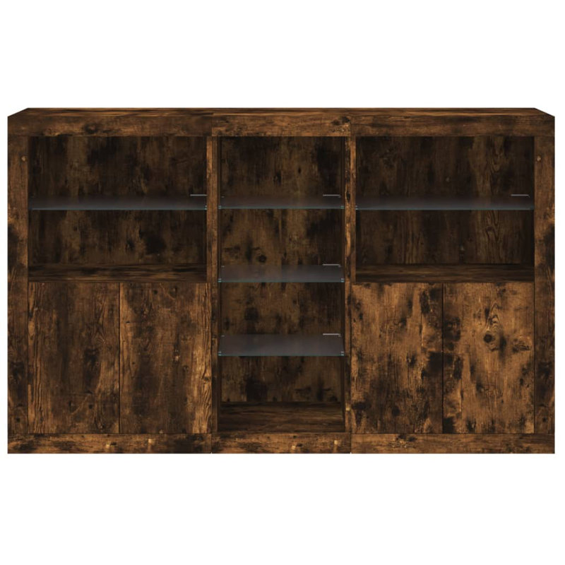 Azizbek 162cm Sideboard, Smoked Oak