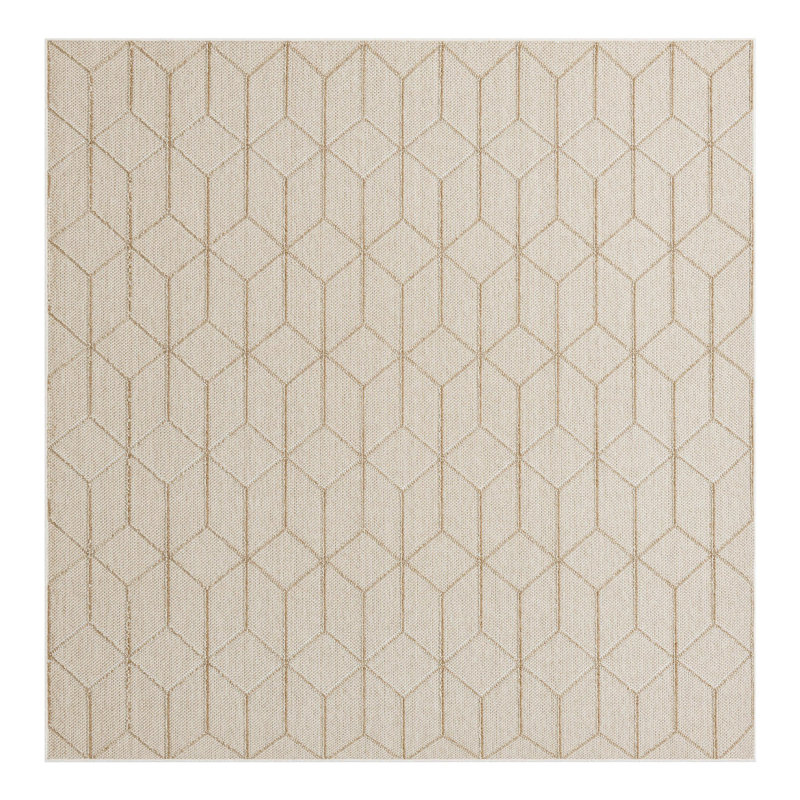 Indoor/Outdoor Trellis Area Rug, Square 7'10"