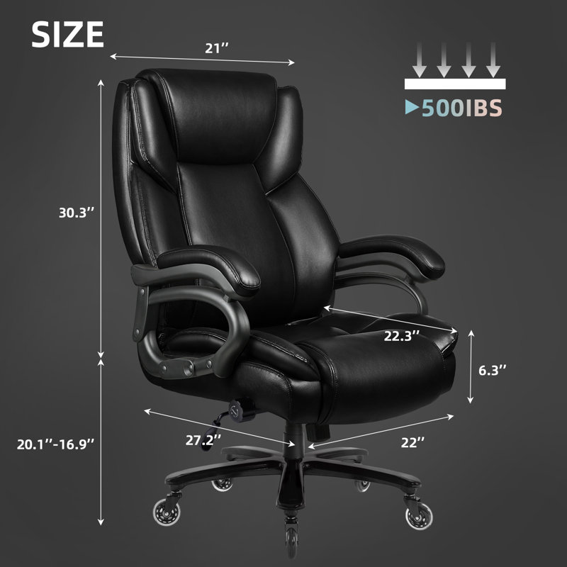 Fauteuil de bureau Carter, Noir