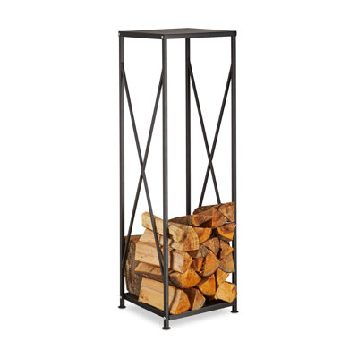 34cm W Metal Log Rack