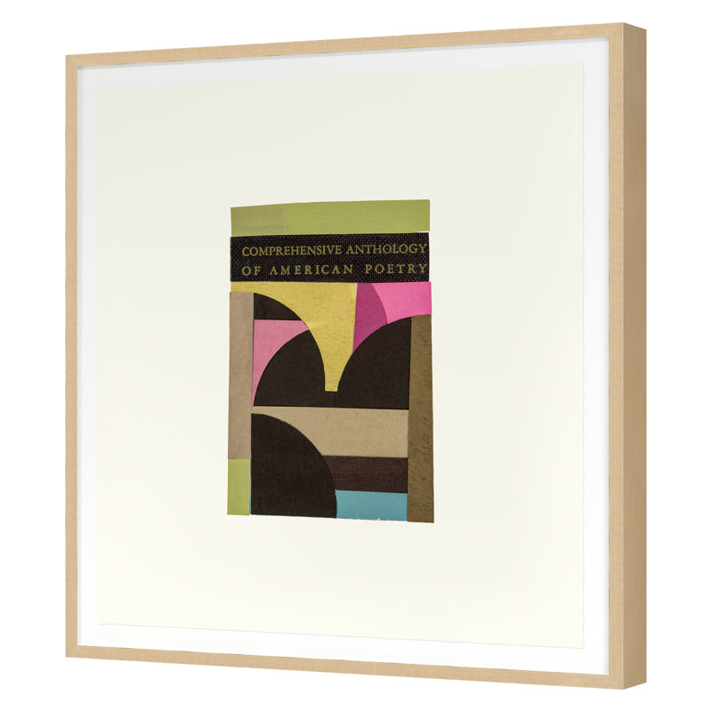 American Poetry 129675, Cadre simple érable érable, H 36 po x l 32 po