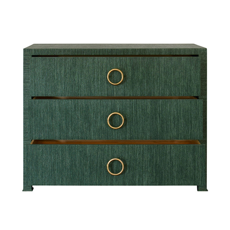 Getty 3 - Drawer Dresser, Green
