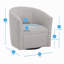 Fauteuil demi-tonneau pivotant Lainey-1717393532