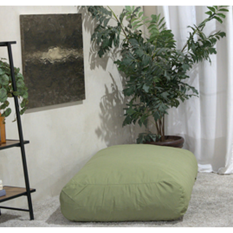 Fauteuil à billes résistant à l'eau, Tissu vert imperméable