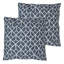 icon Indoor and Outdoor Waterproof Filled Cushion Set of 4 Teal Grey Geometric-67164200