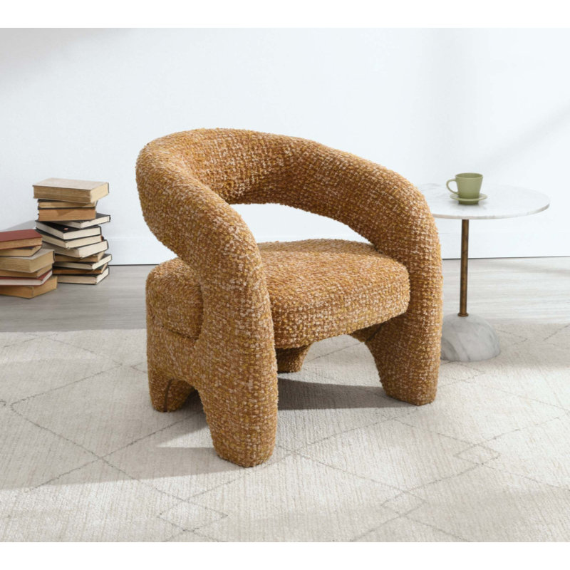 Chaise d'appoint en tweed