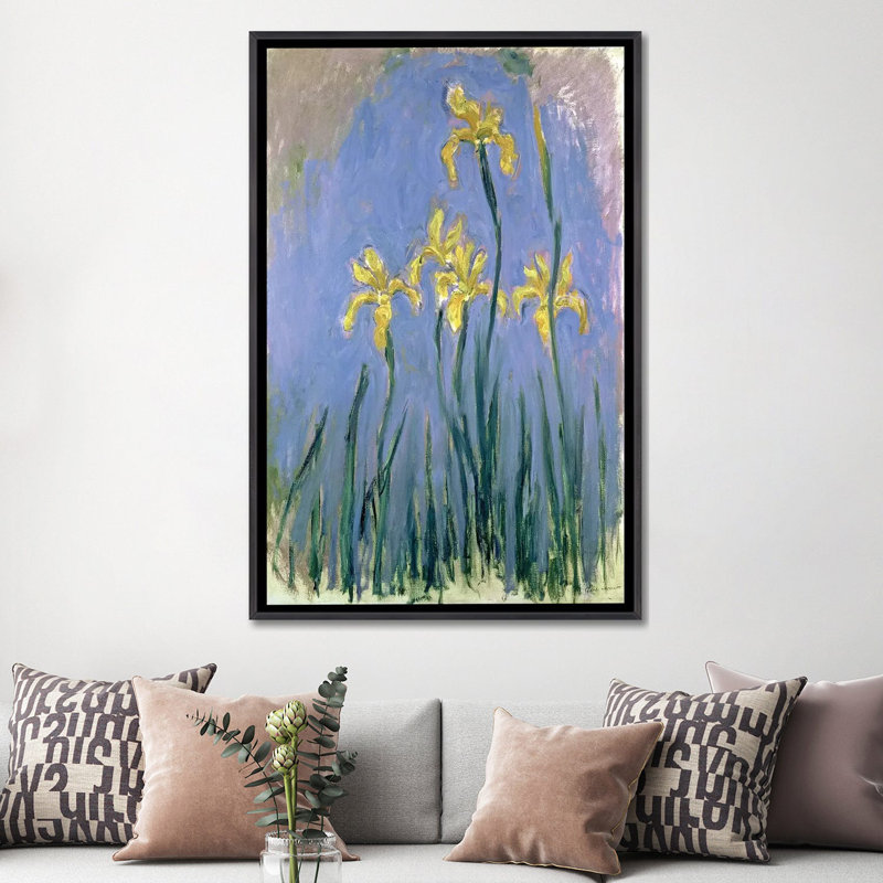 The Yellow Irises, C.1918-25 par Roger de la Fresnaye - impression d'art graphique, H 60 po x l 40po x P 1,5 po, Aucun mat