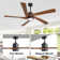 5 - ABS Blades Indoor Ceiling Fan with Light and Remote
