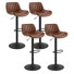 Adjustable Height Swivel Bar Stool