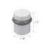 Butoir de porte cylindrique moderne - Pare-chocs de sol en laiton satiné, lot de 2 - Design House, 188185-97068228