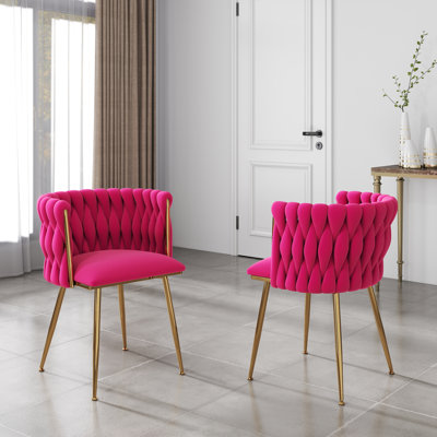 Velvet Woven Dining Chair