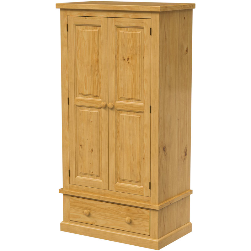 Chunky 2 Door Solid Wood Wardrobe