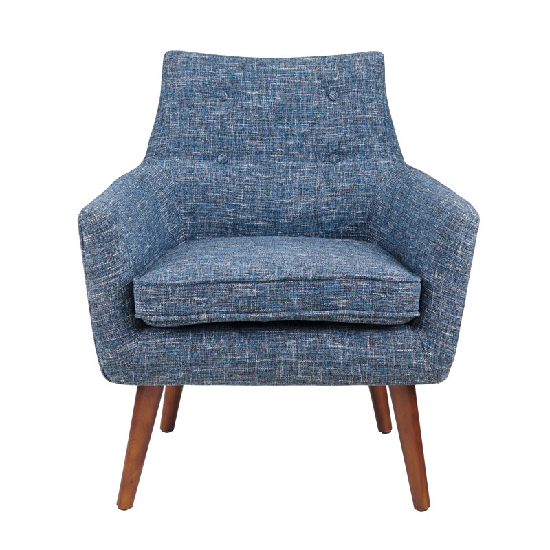 Fauteuil en polyester 68,58 cm de large Danio, Bleu