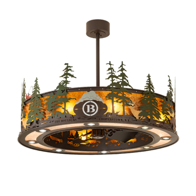Boulders Downrod Ceiling Fan