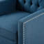 Fauteuils inclinables bleus confortables avec un design d'aile moderne