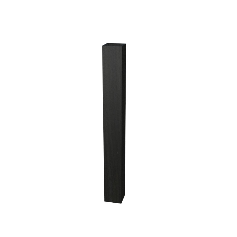 1 - Light LED Flush Mounted Sconce, 66.93" H x 2.95" W x 2.95" D, Charcoal