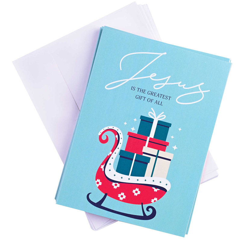 Carte de Noël Jésus le plus beau cadeau
