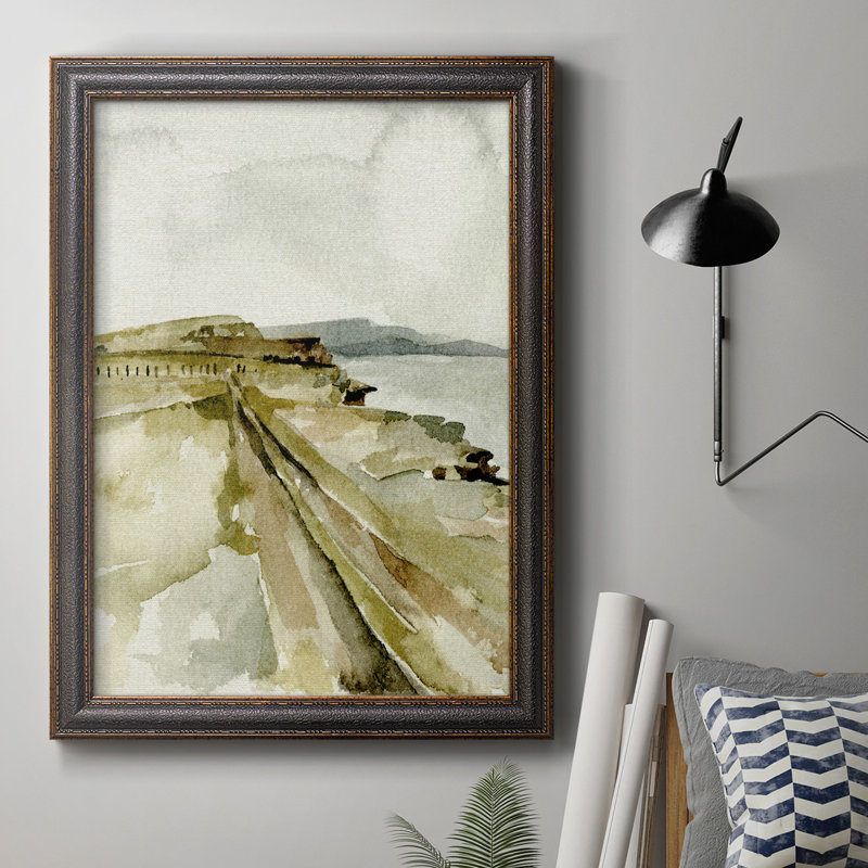 Toile encadrée de qualité supérieure Zaylee North Sea Coast I - prête à être accrochée, H 36 po x l 24 po x P 2,5 po