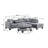 Azruddin Reversible Sectional Sofa with Storage Ottoman