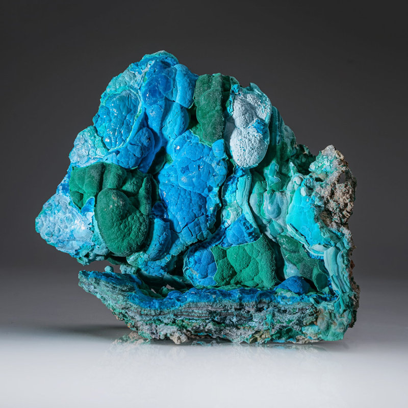 Malachite and Chrysocolla from Kolwezi, Katanga, Democratic Republic Of The Congo (Zaire)