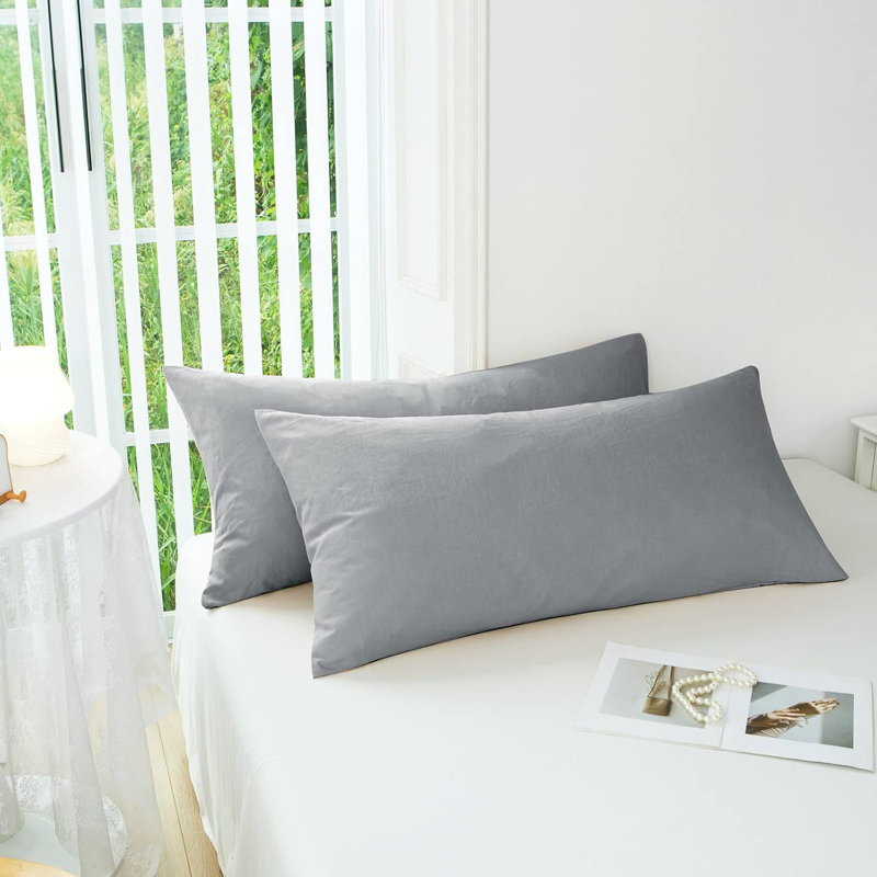 Reversible Pillow Cover, Gray