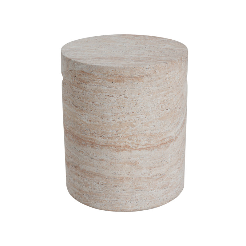Table d'appoint en béton Travertine Finish