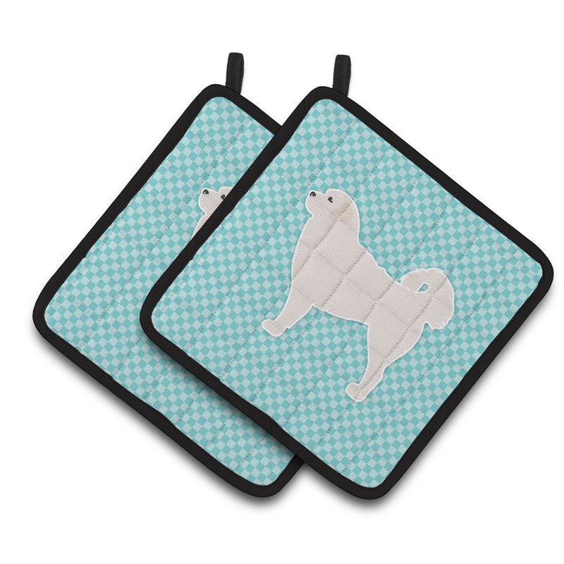 East Urban Home Polyester Potholder, Blue