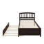 Base de lit simple avec lit gigogne en bois-747110815
