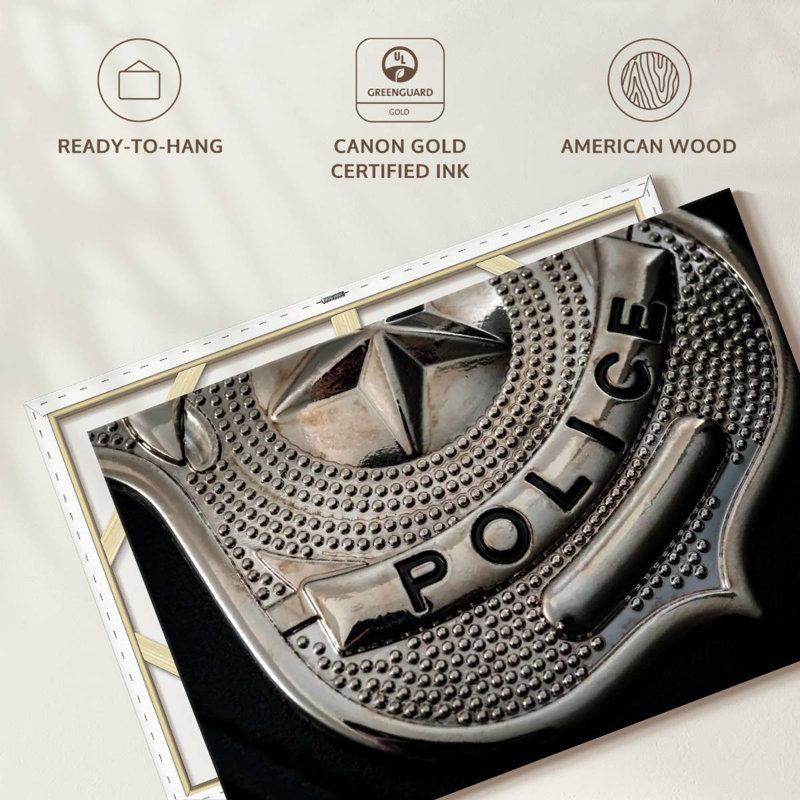 Lelar Policeman Badge, 30" H x 45" W