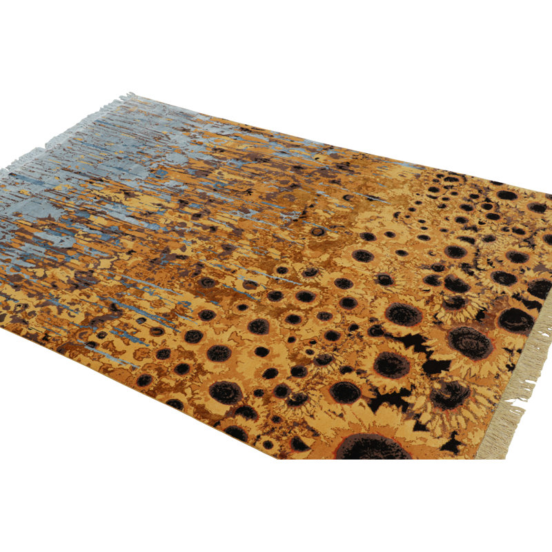 Rug & Kilim’S Contemporary Rug With Sunflowers