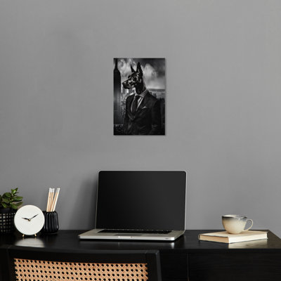 Business Doberman Black And White Wall Art Prints For Men by Notoriart
