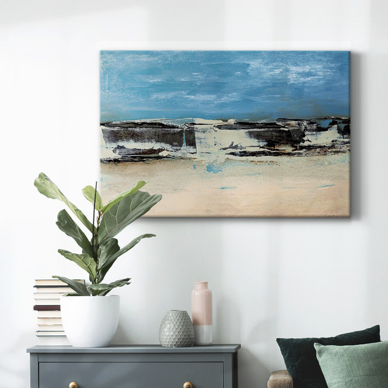 Toile tendue «Bridges Cyan I-Gallery», H 24 po x l 36 po