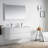 48" Floating Double Sink Bathroom Vanity with Mirror – Wall-Mounted Wood Cabinet with Ceramic Top & Soft-Close Drawers-26910558
