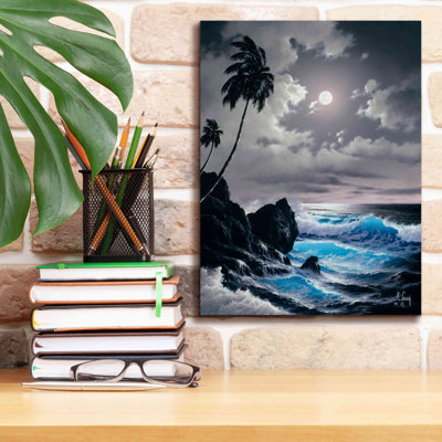 «Saphire Waves» par Anthony Casay, art mural sur toile