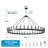 59" 36-Light  Wagon Wheel Chandelier (no bulbs) -724595542