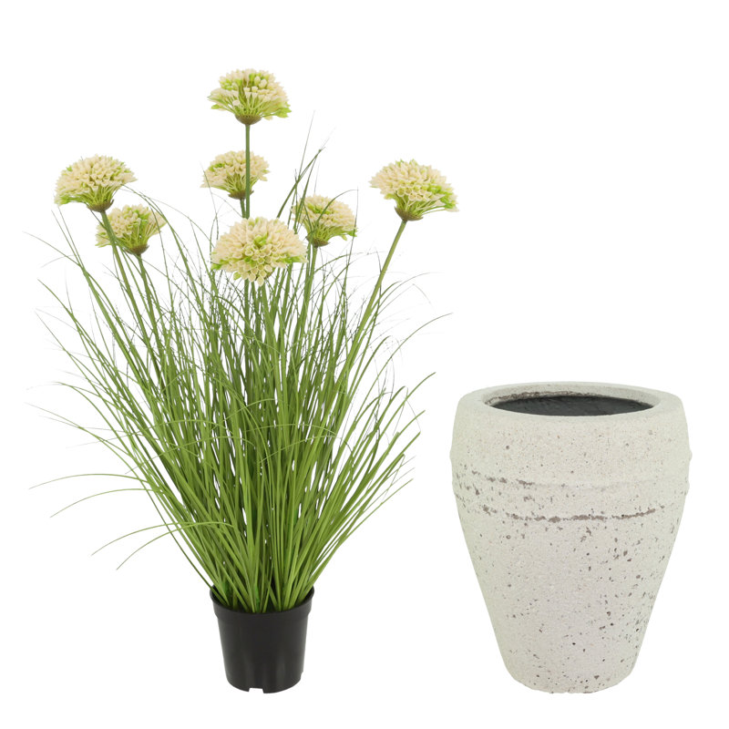 Dahlia Drop-In and Stone Pot