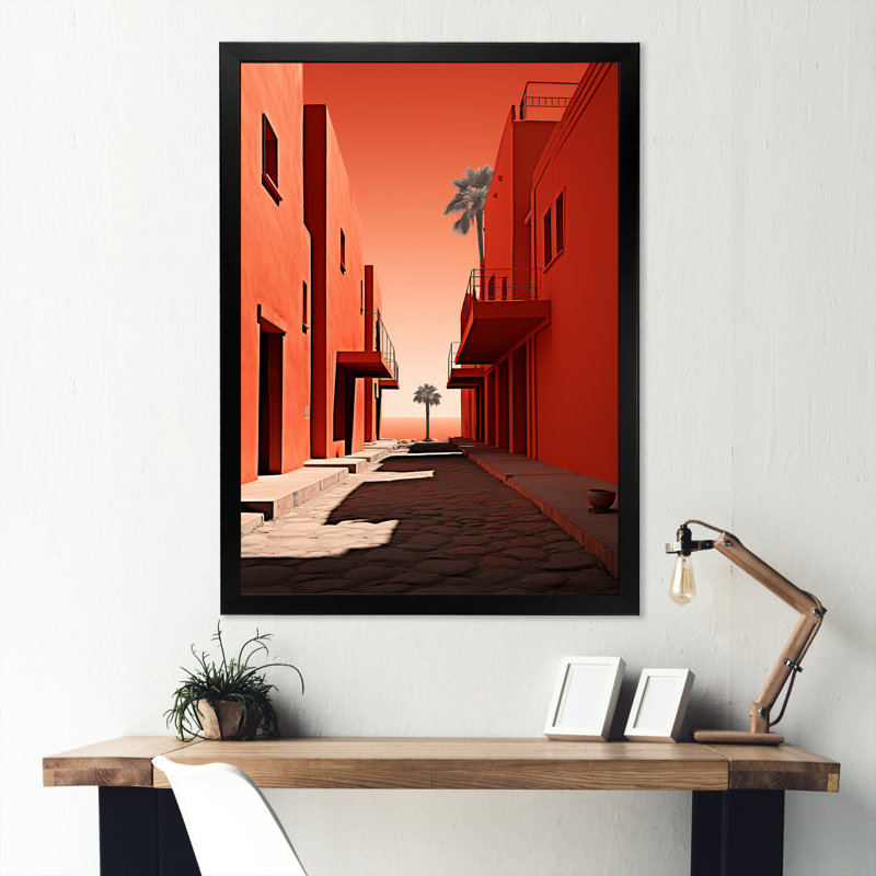 Lignes d'usine en simplicité sur toile, Cadre simple noir, H 40 po x l 30 po x P 1,5 po
