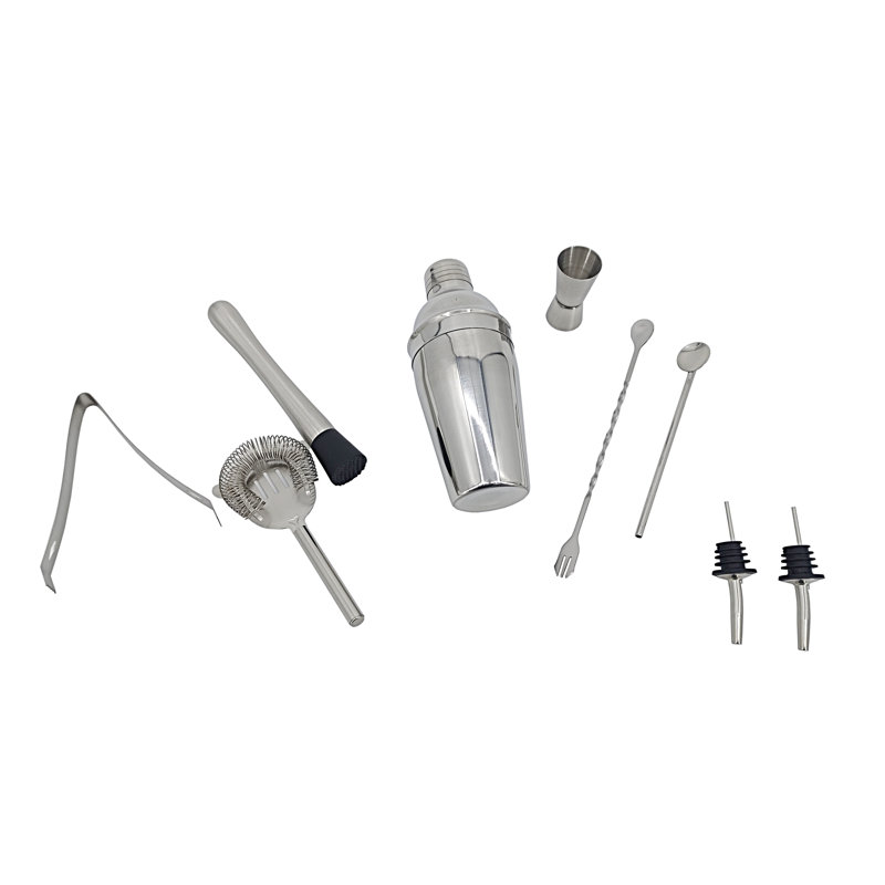 Stainless Steel Bartender Set, Cocktail Bartender Set, with Martini Set, Double Measuring Cup