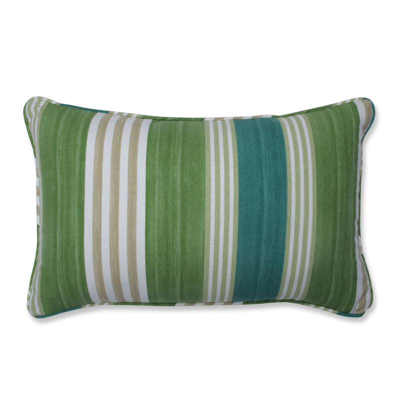 Coussin en coton On Course Verte