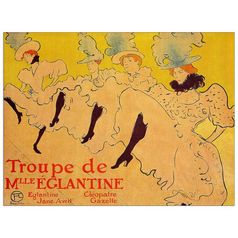 Henri De Toulouse-Lautrec - Wrapped Canvas Painting, 60cm H x 80cm W x 1.8cm D
