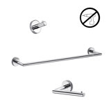 Gealuna Glue 3 Piece Bathroom Hardware Set