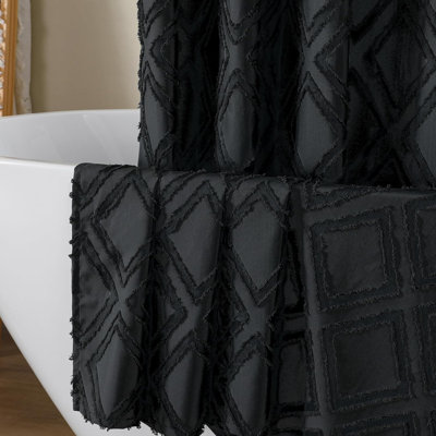 Ensemble de rideau de douche Jacquard