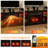 Fireplace TV Stand w/ Remote Controls & Thermostat Storage Cabinets -2005074550