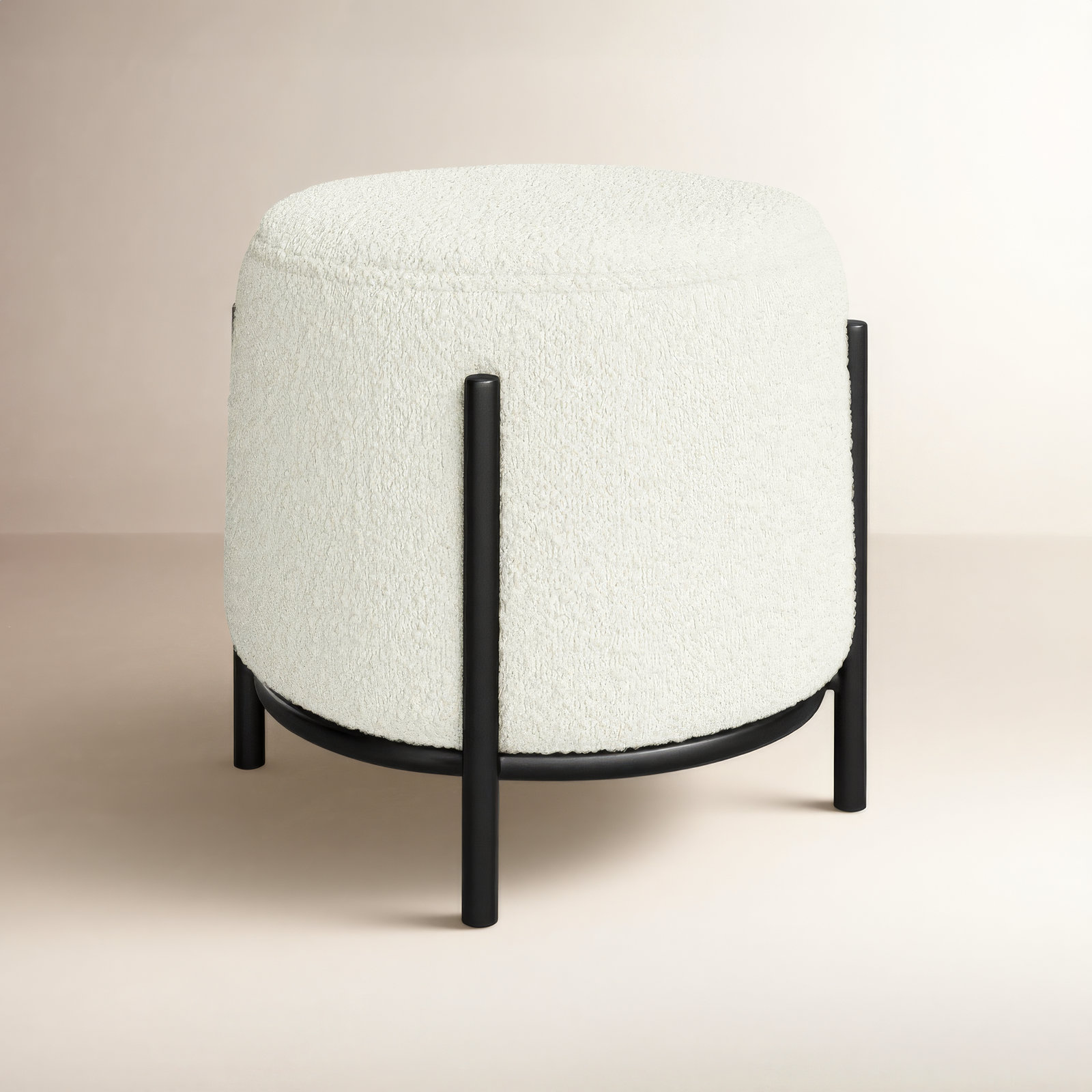 Formentera Accent Stool, White