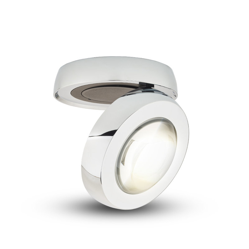 Orbit Integrated LED ETL Certified Adjustable Wall + Ceiling Mount, Chrome
