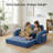 3-in-1 Convertible Kids Couch, Flip Open Lounger & Sofa Bed, Machine-Washable-1629340777