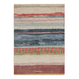 Distressed Homage Hand Knotted Wool Animal Print Area Rug