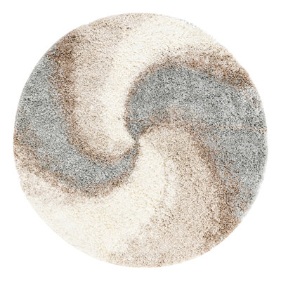 Tapis abstrait kaki 