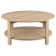 Lennix 1-Shelf Round Engineered Wood Coffee Table Natural