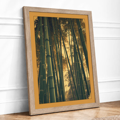 Bamboo Grove Light Japandi - Framed Print